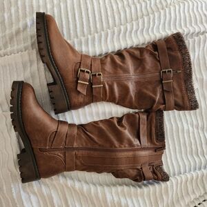 Torrid Leather Sweater Boots